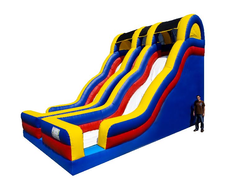 20ft Tall Dual Lane Wavy DRY Slide