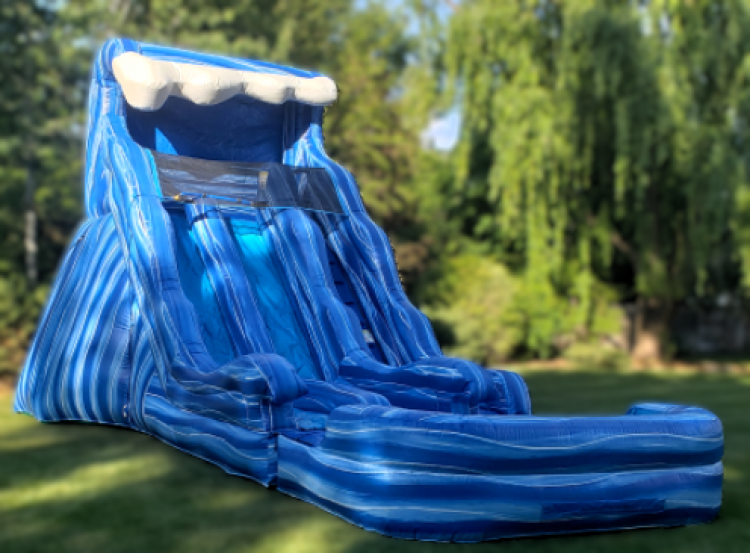 20ft Tall Dual Lane Wave Wet Slide