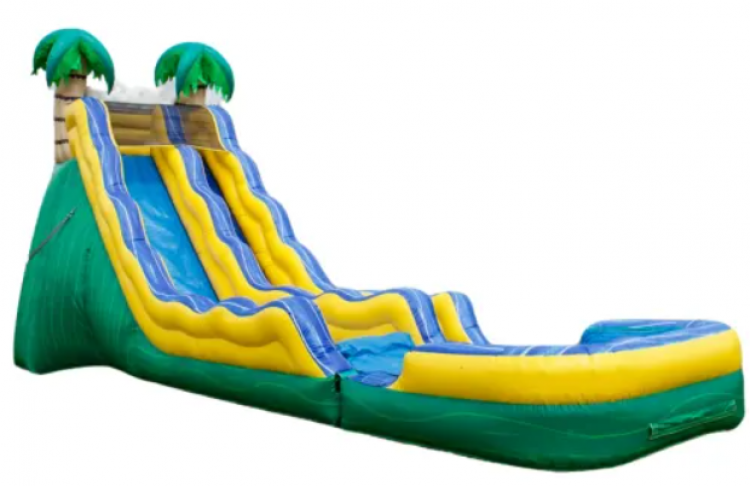 20ft Tall Dual Lane Tropical Slide